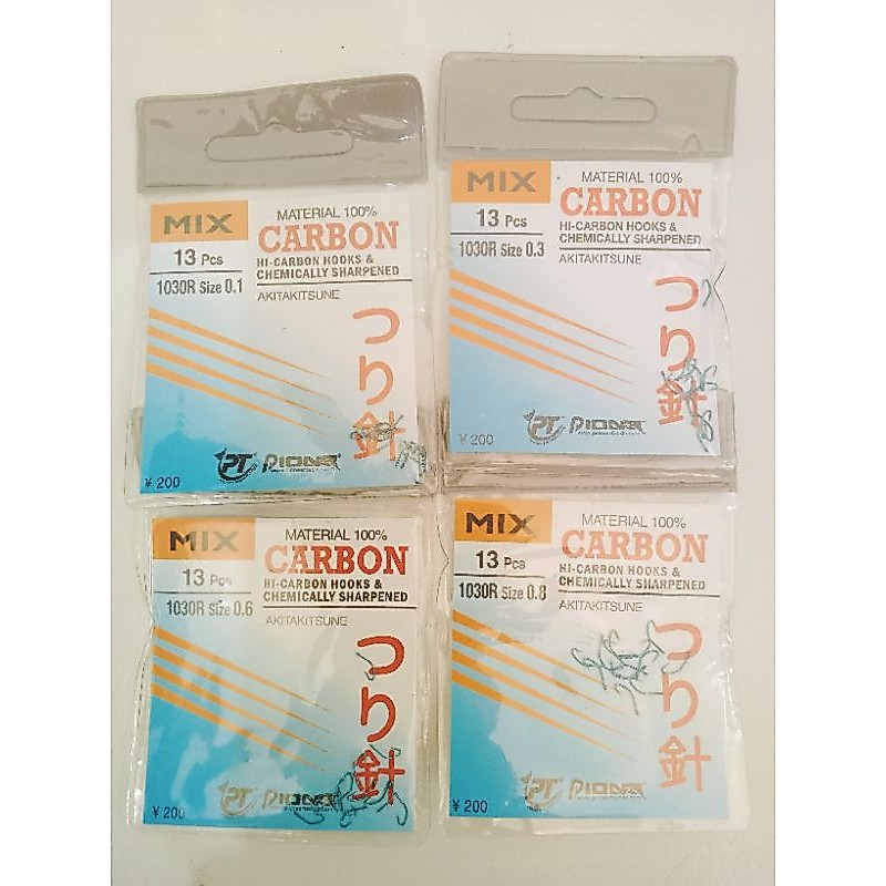 mix carbon type 1030r akitakitsune 0.1 0.3 0.6 0.8 (ringed/ada lubang kail)