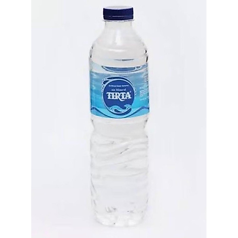 TIRTA BOTOL KEMASAN SIAP MINUM PER satu botol 600 ml murah air mineral jernih bersih baru