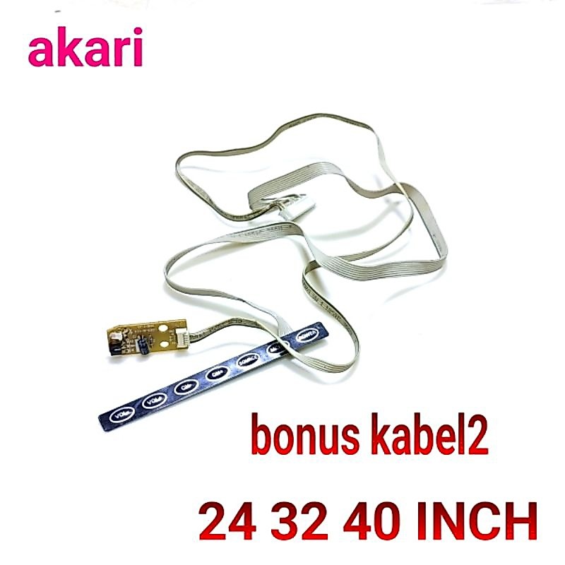 TOMBOL SENSOR IR TV LED AKARI 24 INCH 32 INCH 40 INCH