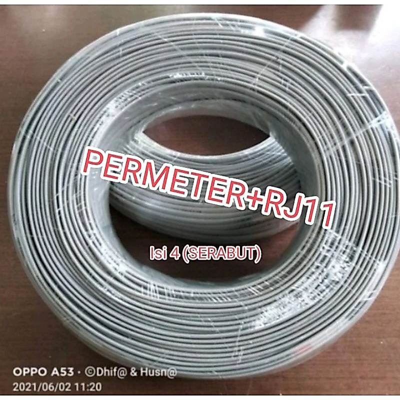 KABEL LINE Isi 4 (Serabut) Kabel Line telepon+RJ11 (Permeter)
