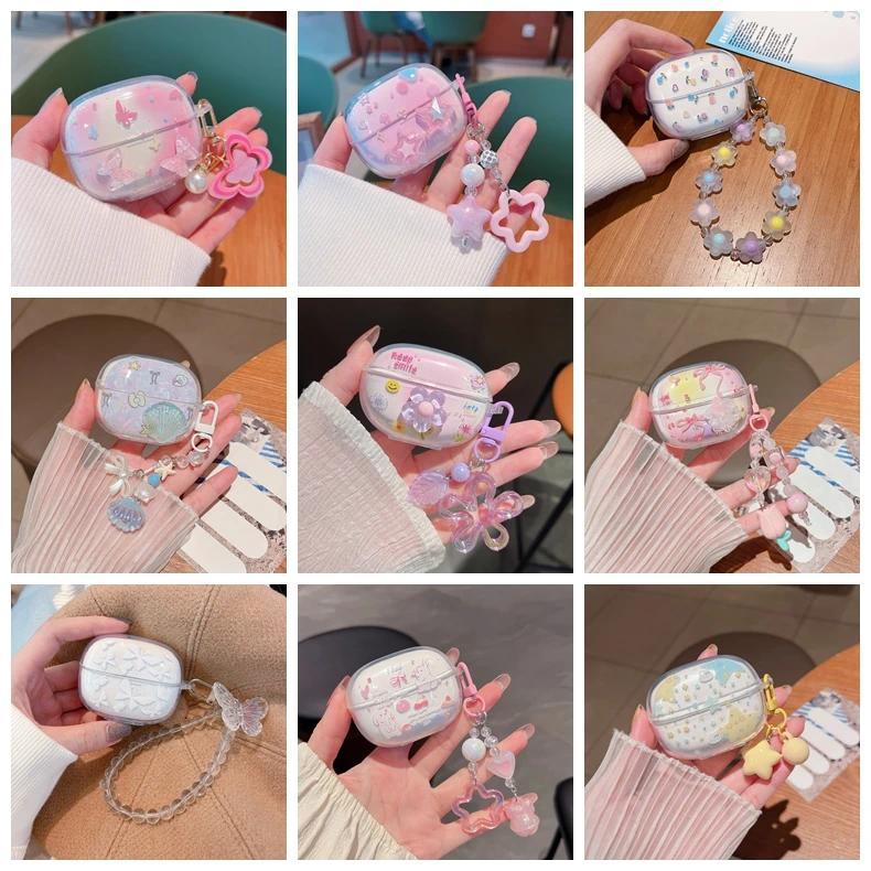 Cartoon Earphone case For Huawei Freebuds SE 4 ANC Case Colorful Flower Silicone Cover For Huawei Fr