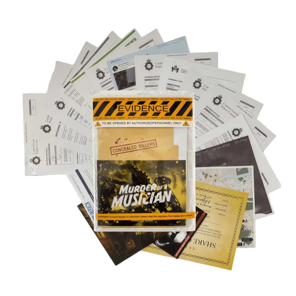 Unsolved Mysteries Case Files game, a murder mystery card game, perfect for holiday parties and gath