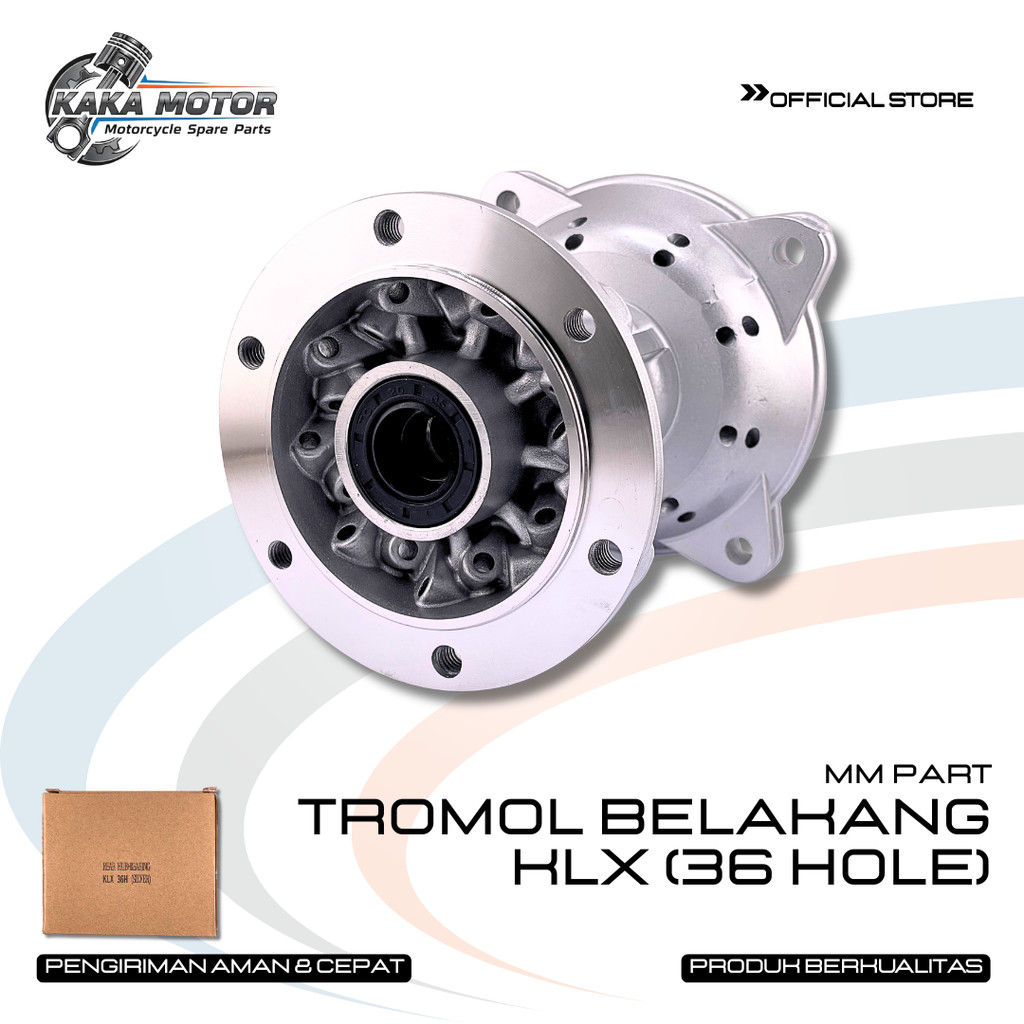 TROMOL BELAKANG KLX 36 HOLE - TROMOL KLX 150 BELAKANG 36 HOLE / TROMOL DEPAN KLX 150 36 HOLE