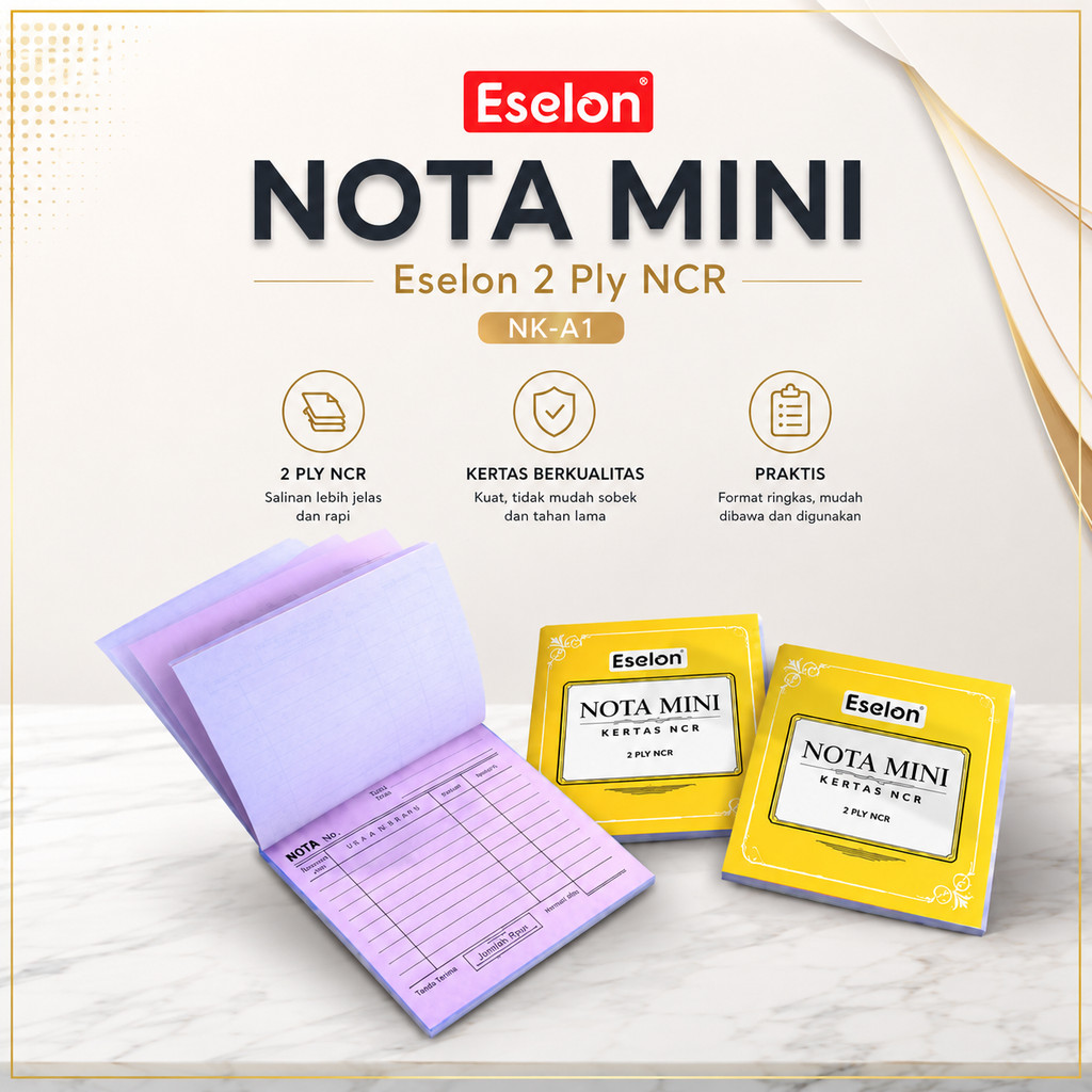 Nota Mini 2 ply Eselon / Buku Nota Kontan Mini