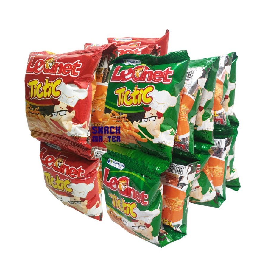 SNACK LEONET TICTIC - 1 RENCENG ISI 10 Bungkus