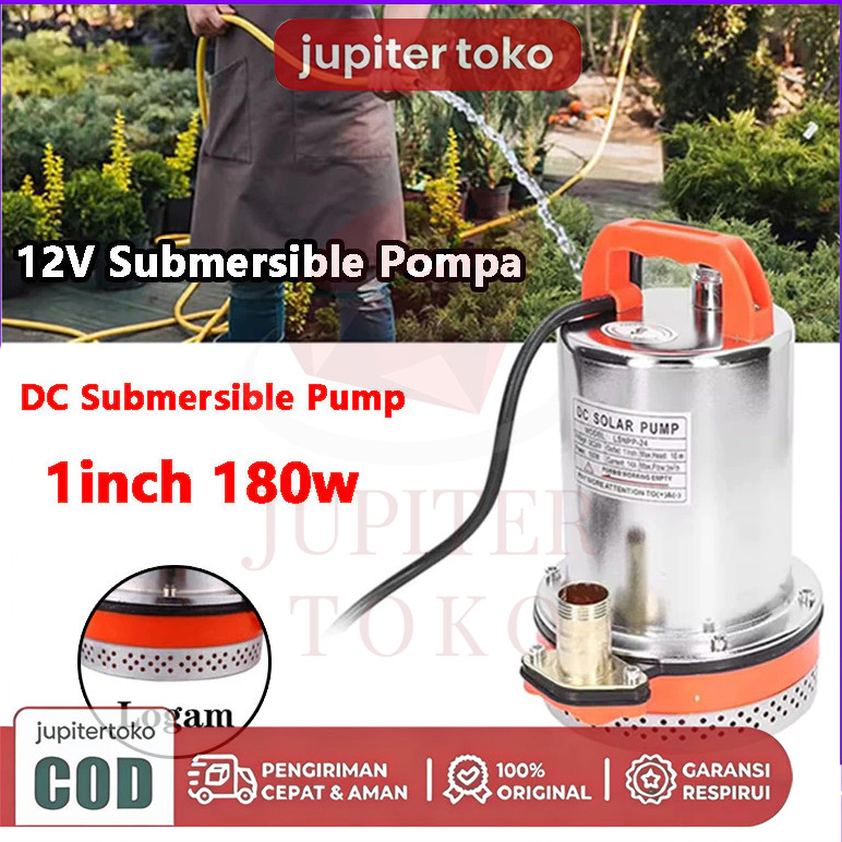 300w Mesin Pompa Air Kolam Celup Submersible Water Pump Air Celup Pompa Air Celup DC 12 VOLT STAINLE