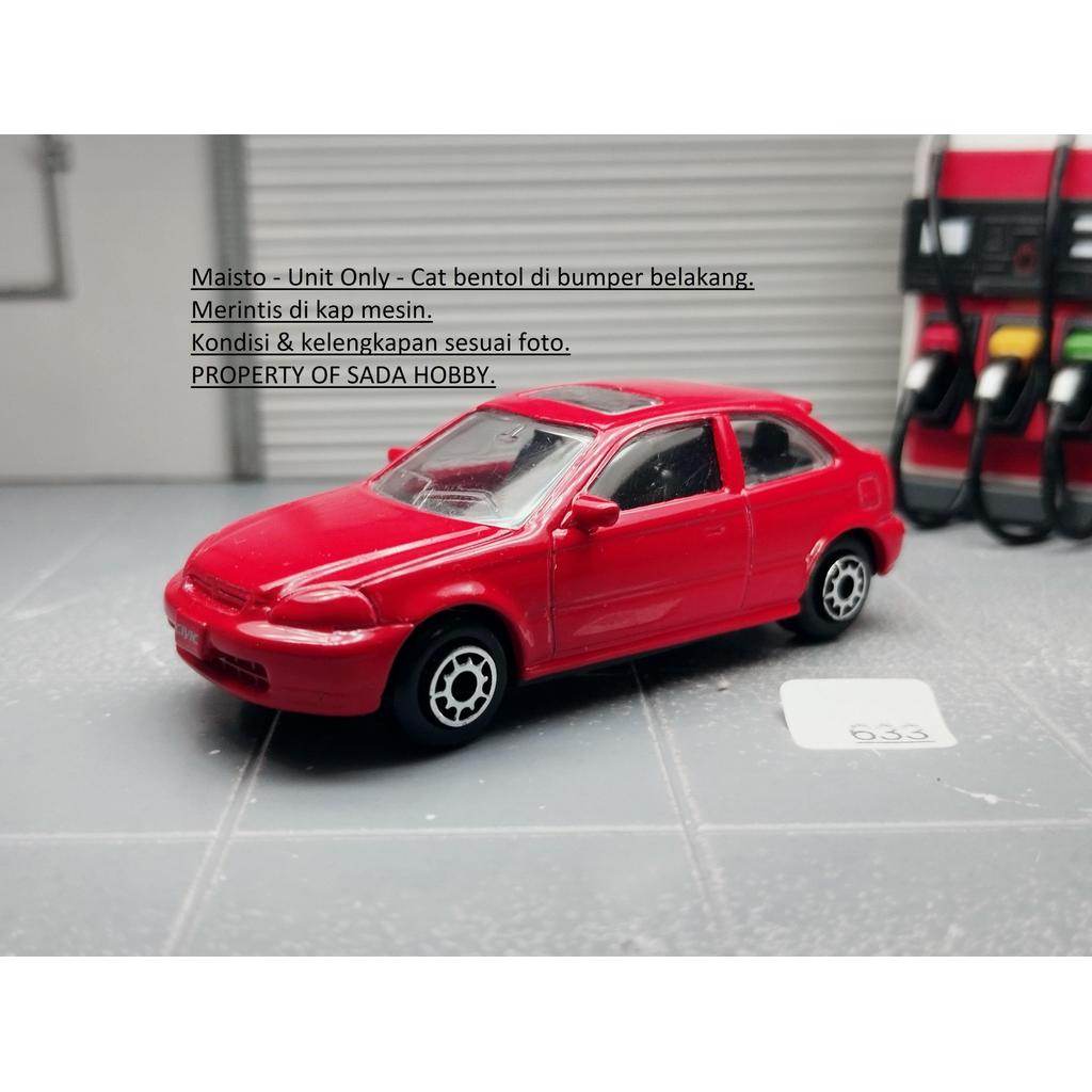 Diecast Maisto 1/64 Honda Civic Si Ek9 Hatchback Merah Unit Only