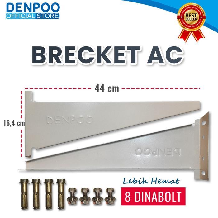 Denpoo BRACKET AC OUTDOOR 1/2PK-1PK SEMUA MEREK+DINABOT Dudukan  AC Outdoor tebal breket /sanggahan 
