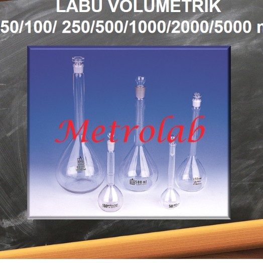 Labu Volumetrik | Labu Ukur | 50 ml | Volumetric Flask 50 ml