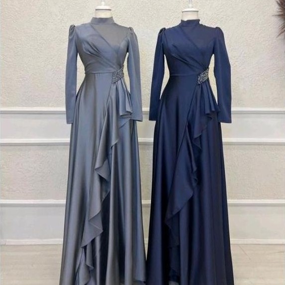 jasmine dress,gaun pesta muslimah,dres kondangan,wisuda dll Simple Mewah