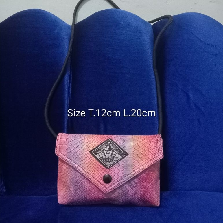 tas selempang mini/slingbag/tas hp motif kulit ular G4G4