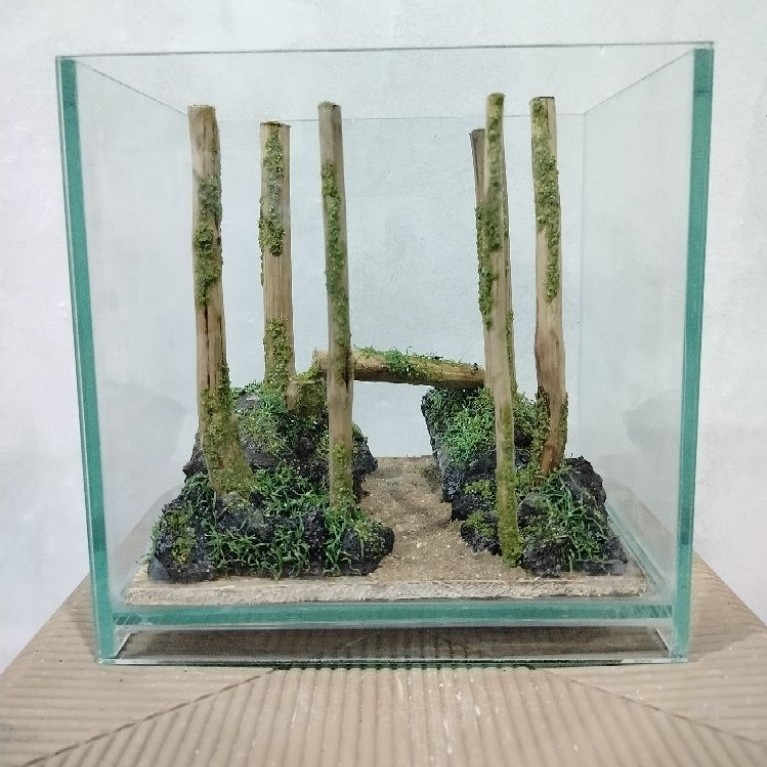 Aquascape jungle/Aquascape Hutan/Aquascape sintetis