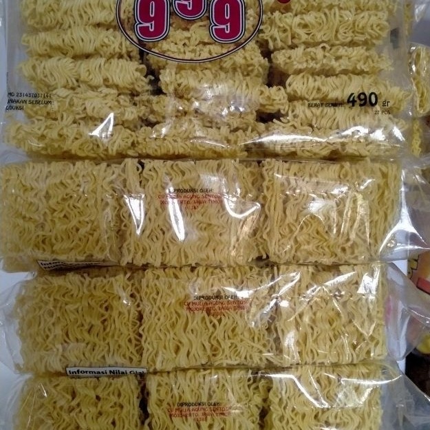 1 ikat isi 5pc / mie telur 999 / mie kering - 490gr