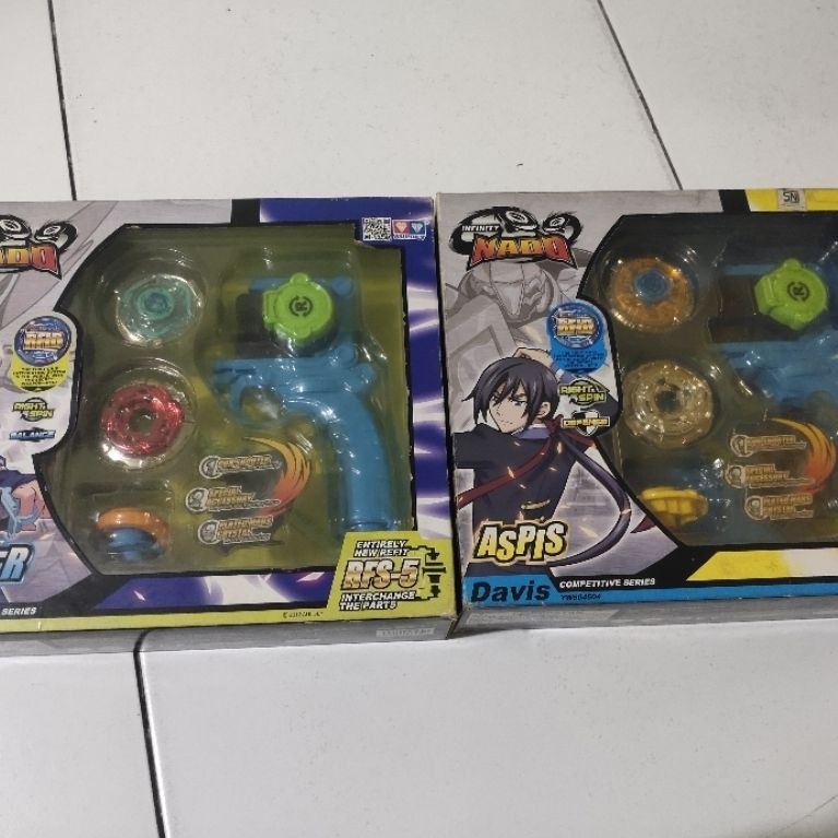 GASING BEYBLADE INFINITY NADO AULDEY INCLUDE SHOOTER GUN