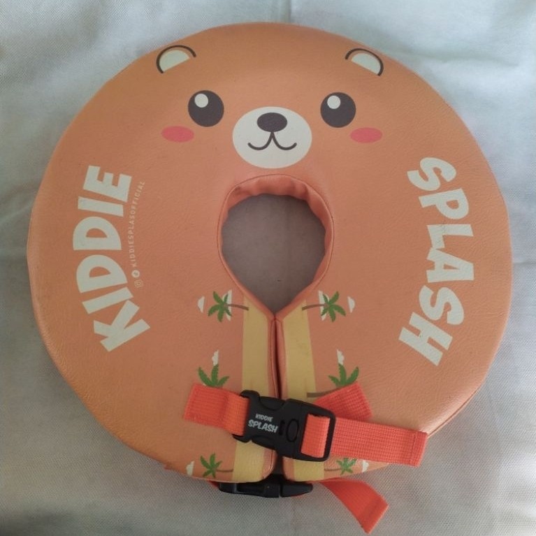 Preloved KIDDIE SPLASH Pelampung leher bayi Neck Ring Original Anti Bocor, isi Busa Renang, Tidak Pe