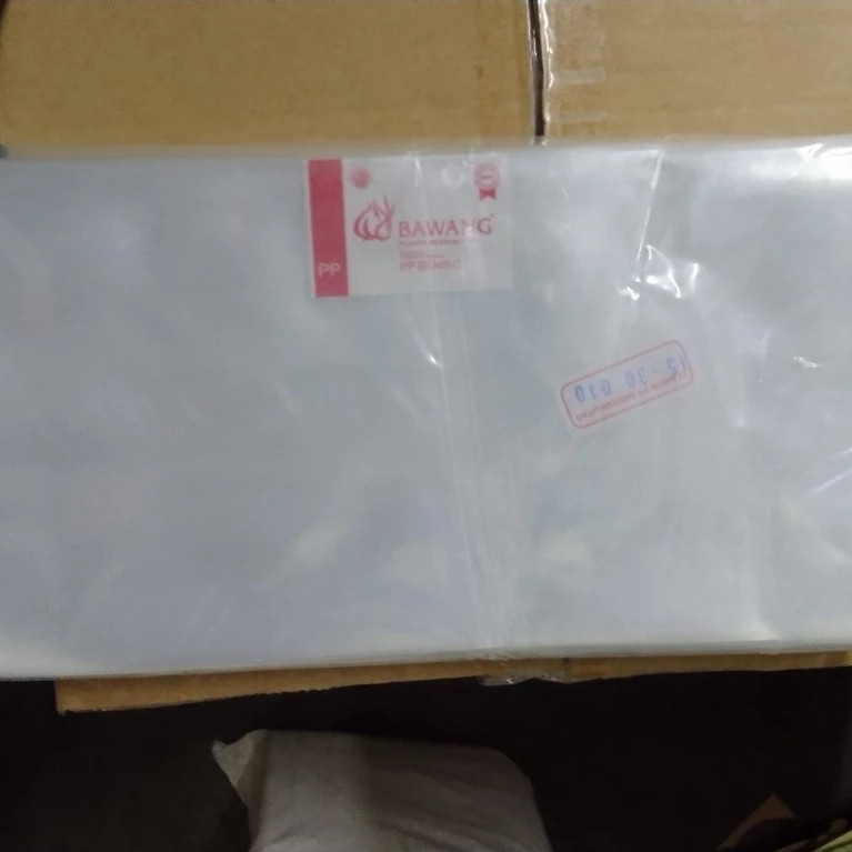 Pesona_Mimin Plastik Bening Ketebalan 10/ Pp Bening 010/ Plastik Bawang Tebal/Kantong Plastik
