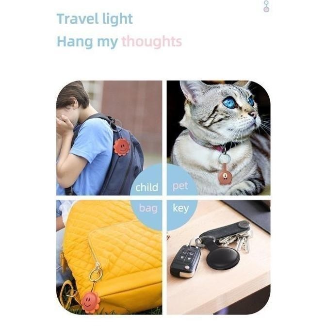 MIJOBS Gantungan Kunci Silicone Bear u/ Apple AirTag Case Cover Casing