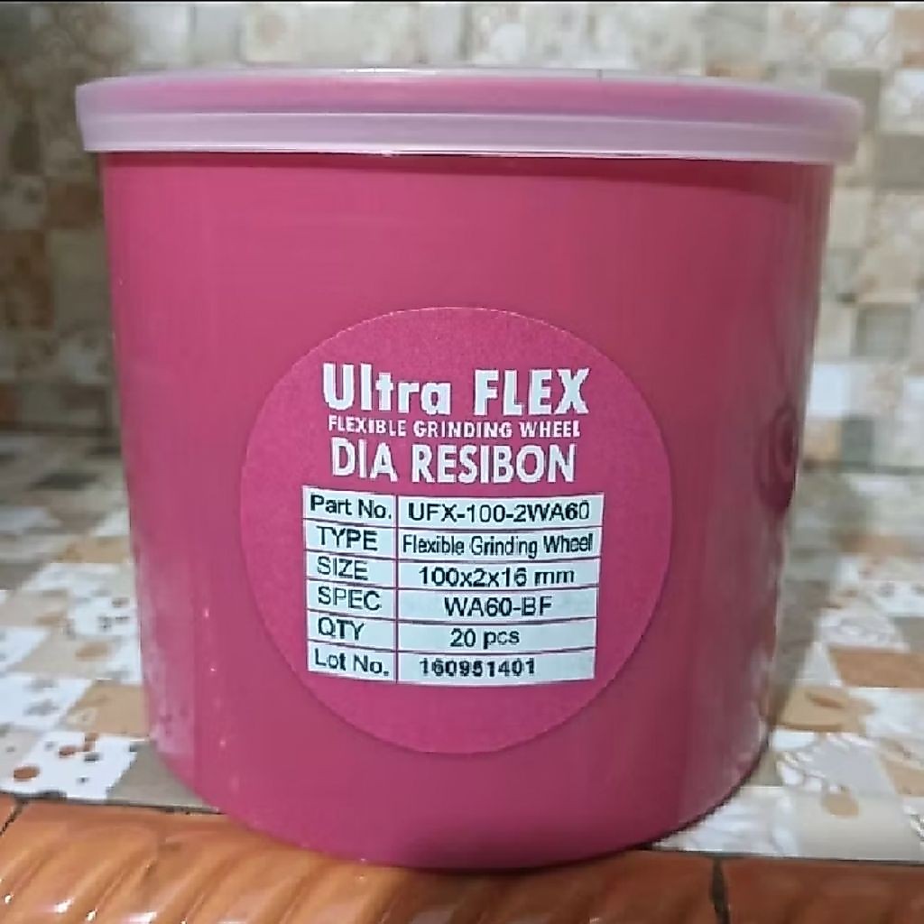 1PAK(20PCS)Batu Gerinda Flexible WA60 - BF ULTRAFLEX/Batu Ultraflex WA60