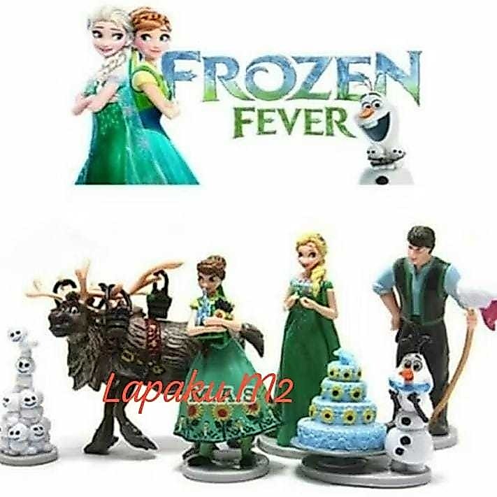 Figure Frozen 2 Elsa Ana Olav pajangan topper kue