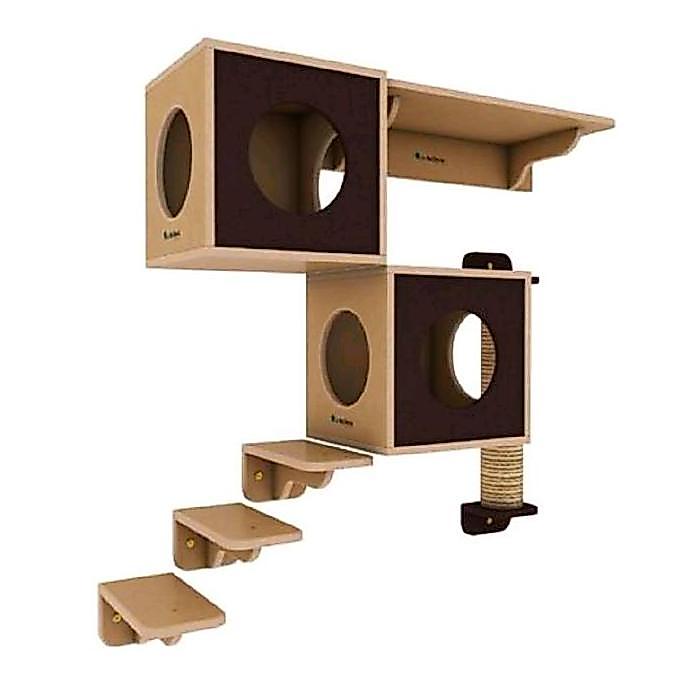 Daminahkelontong - Playground Kucing Dinding/Playground Kucing Set/Kandang Kucing/Box Kucing/Garukan