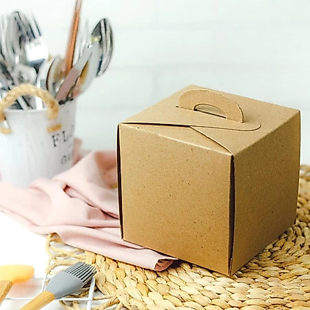 10 Pcs ll Box Kue Dus Kue Brown Ukuran 12x12x12 Cm Kemasan Kue Hampers Kotak Packaging Hampers Hadia