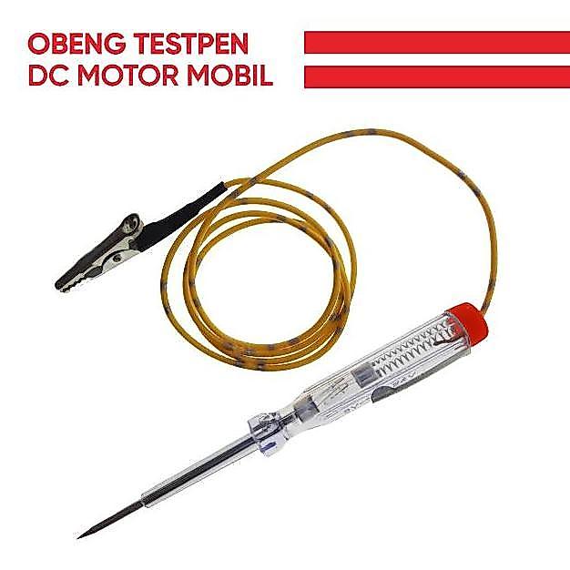 OBENG TESPEN KABEL DC MOBIL MOTOR / TEST PEN / TESPEN KABEL AKI DC