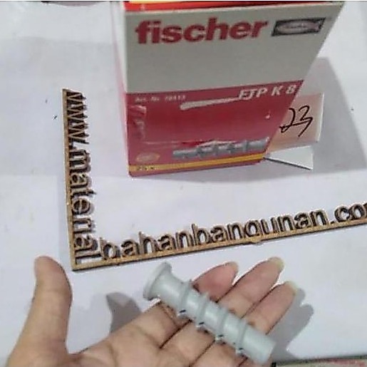 BEBAS ONGKIR - fisher m8 hebel pvc viser fiser baut kuat bagus jerman k8 1 kotak