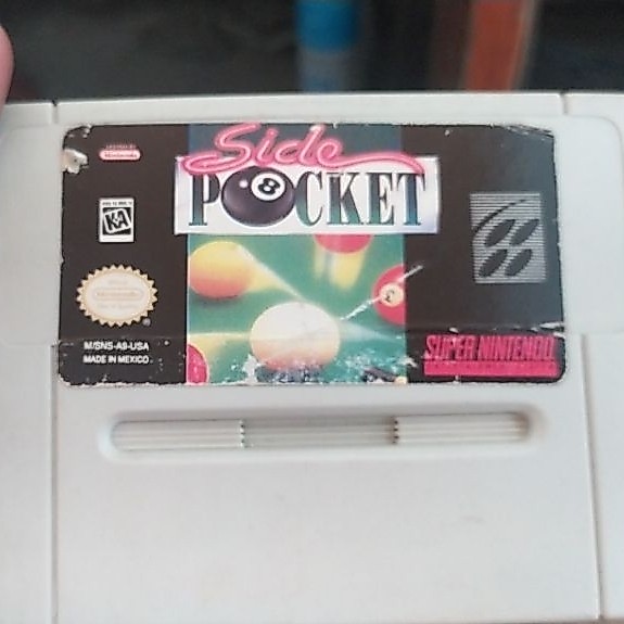 kaset super Nintendo side pocket