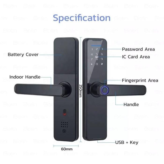 Smart Door Lock Access TUYA WIFI - Smart Door Lock