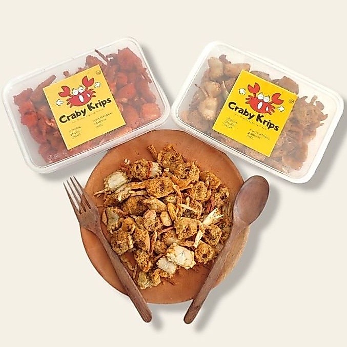 BABY CRAB  Craby Krips JUMBO KEMASAN BOX 120 GR ASLI TANGAN PERTAMA