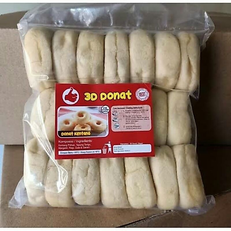 Donat Kentang 3D isi 20 / Frozen Food