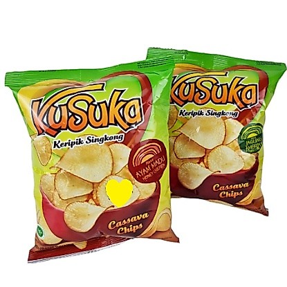 KERIPIK SINGKONG KUSUKA  20gr RASA CASSAVA CHIPS AYAM MADU JAGUNG AMERIKA MAKANAN RINGAN AMERICA KRI