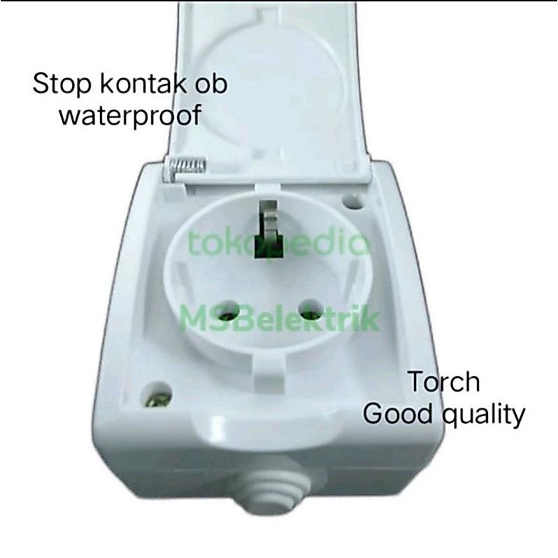 Stop kontak outbow outdoor waterproof / Stop kontak tempel dinding waterproof Torch
