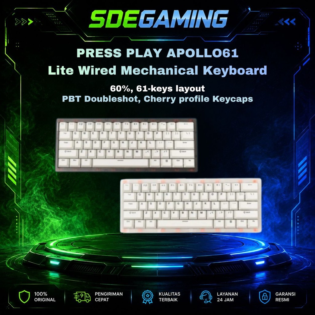 Press Play Apollo61 / Apollo-61 Lite Wired Mechanical Keyboard VIA