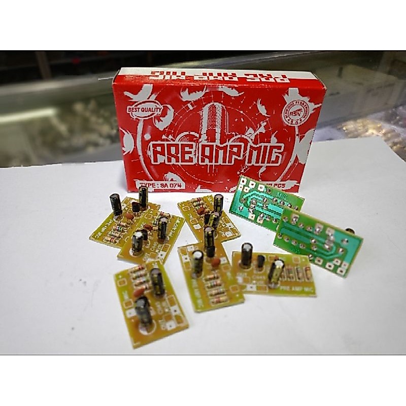 KIT PRE AMP MIC PENGUAT MIC 1 TRANSISTOR