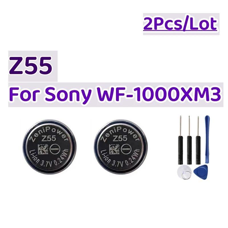 2pcs Z55 ZeniPower 1254 replacement CP1254 Battery 3.7V For Sony WI-SP600N WF-SP700N WF-SP900 WF-100