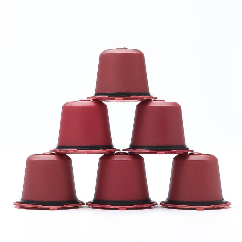 6 PCS Nespresso Refillable Reusable Nespresso Coffee Capsule Coffee Filter Cup Nespresso Machine Cap
