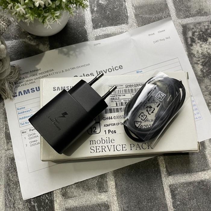 Charger Samsung 25 Watt type C Original (jastip) - Charger 25 Watt, Hitam