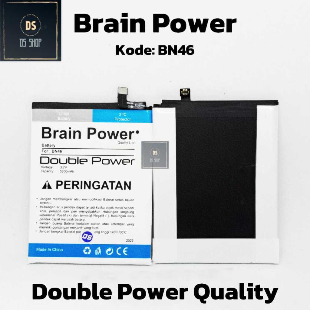 Baterai HP Xiaomi Redmi 7 Redmi Note 8 Redmi Note 6 BN46 BN 46 Ori Original DOUBLE POWER Batre HP