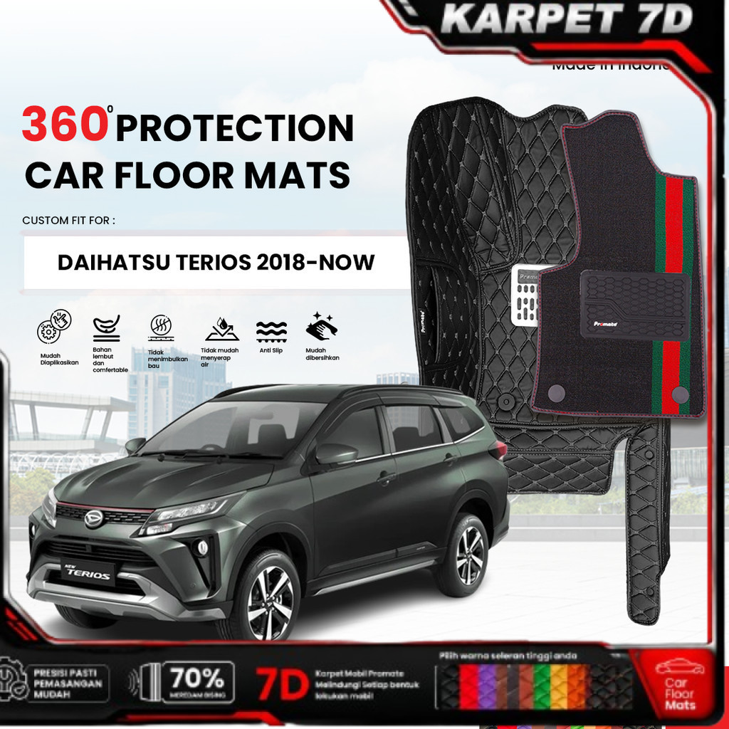 Karpet Mobil Daihatsu Terios 2018-NOW PROMATE LUXURY 7D CAR MAT