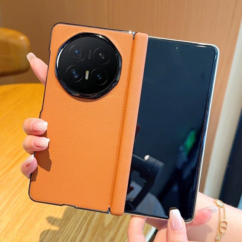 Warna Cokelat Maillard cocok untuk casing ponsel Honor Magic V6, casing lipat Honor Magic V6, pelind