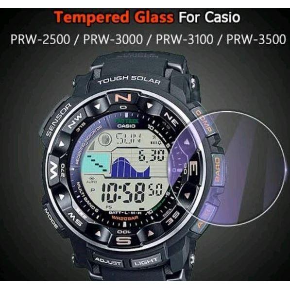 tempered glass untuk CASIO PRW2500 PRW3000 PRW3100 PRW3500 PRW 2500 3000 3100 3500 PRW-2500 PRW-3000