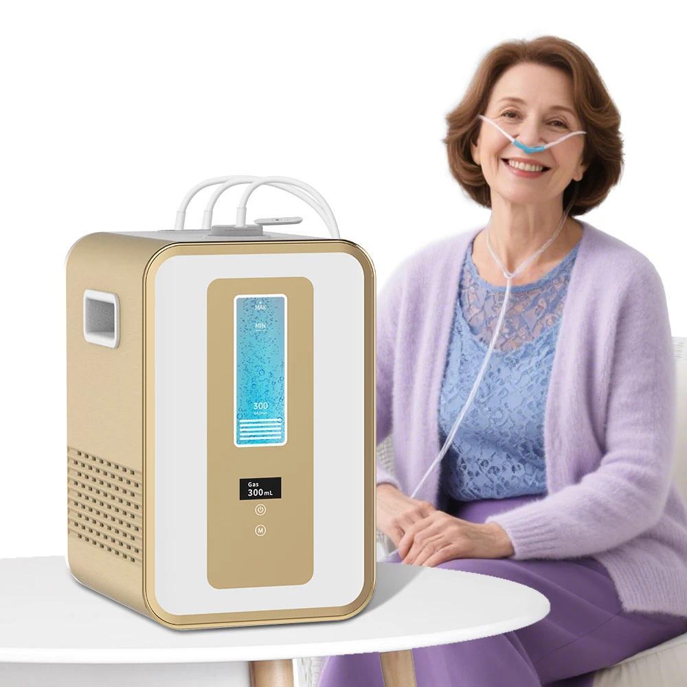Cawolo 300ml Hydrogen Water Generator Hydrogen Inhalation Machine H2 O2 HHO Double Outlet Hydrogen I