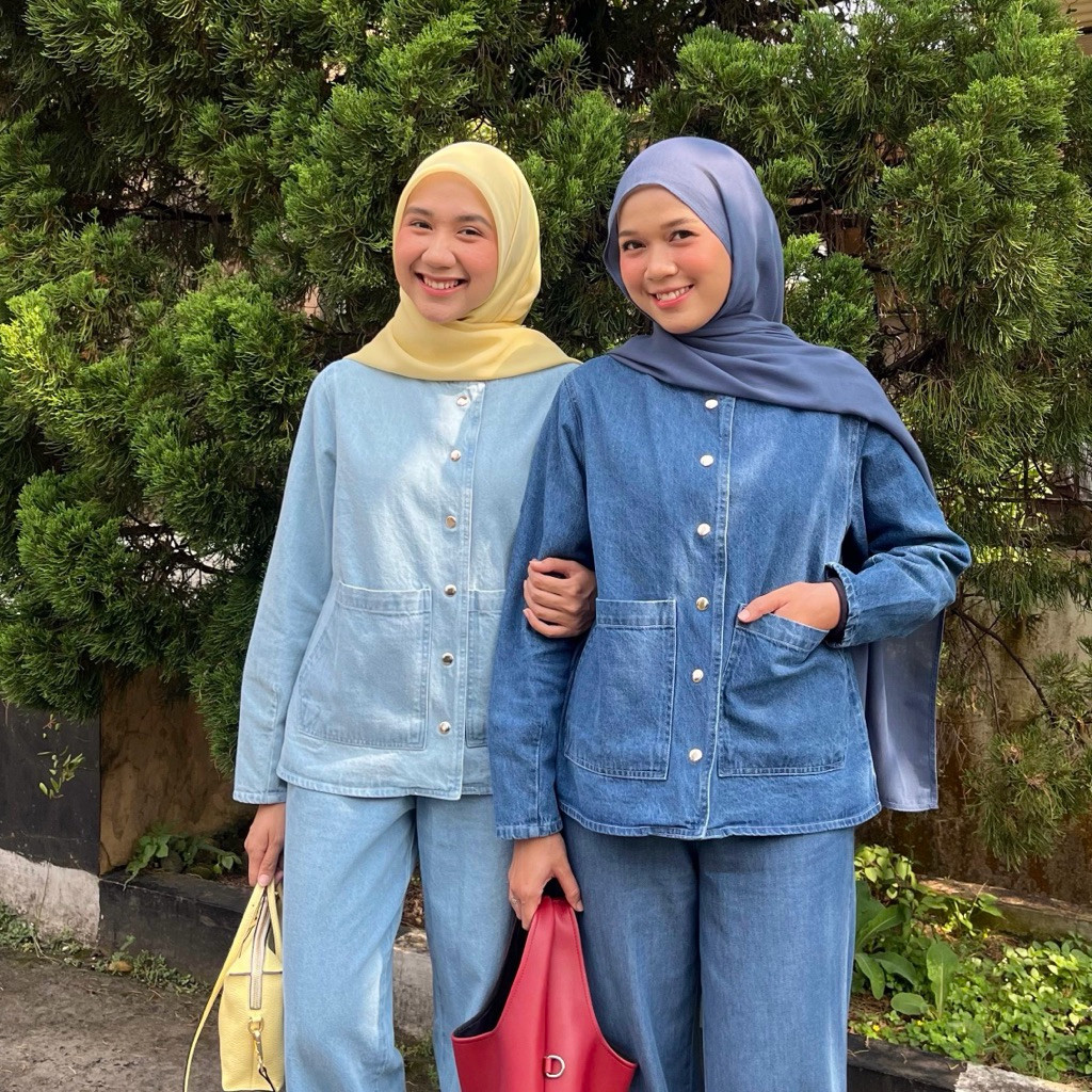 Snap Button Jacket by 9teenclothes | Jacket Denim
