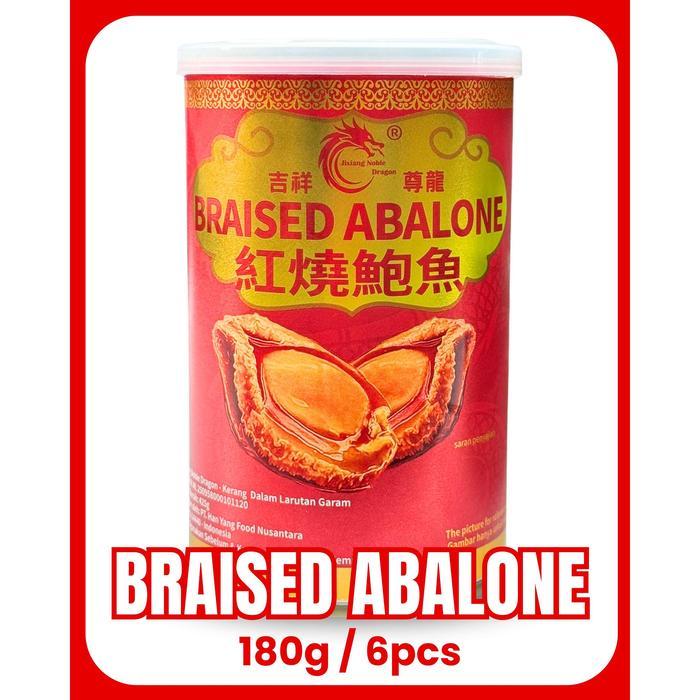 Braised Abalone Premium Noble Dragon| Abalone Kaleng Siap Saji Halal BPOM - 180g/6pcs