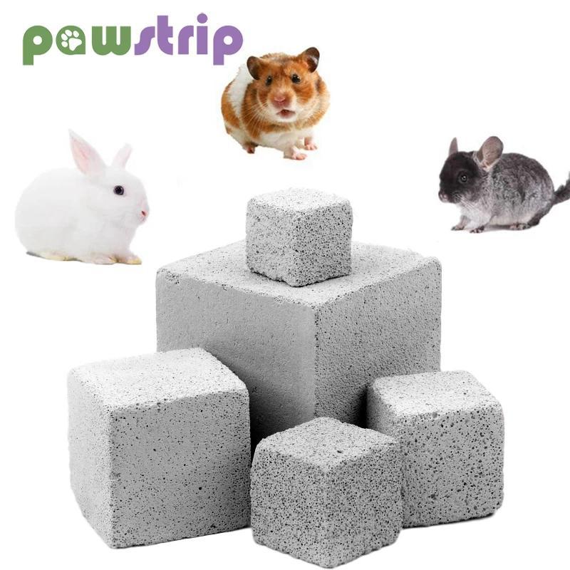 Batu Gerinda Gigi Mineral Alami untuk Molaer, Babi Hias, Hamster, Kelinci, Mainan Kunyah Perawatan G