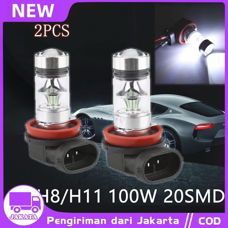 Lampu Kabut LED H11 H8 Kuning 4300K Super Terang Tembus Kabut Tebal