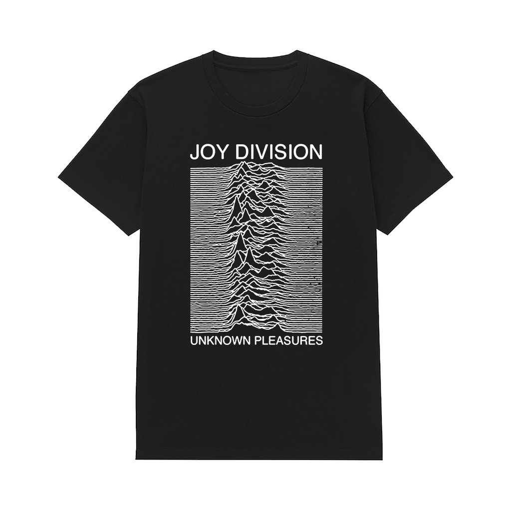 Black ID T-shirt Band Joy Division Unknow Pleasure Black Original Original