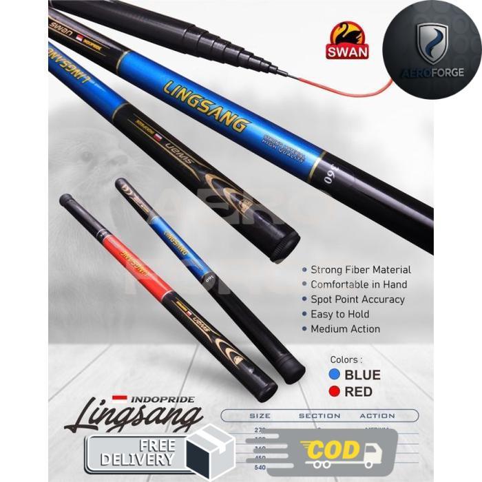 Joran Tegek Ros Pendek Micro Fishing Swan Linsang 270 300 360 450 Ros Pendek - 270