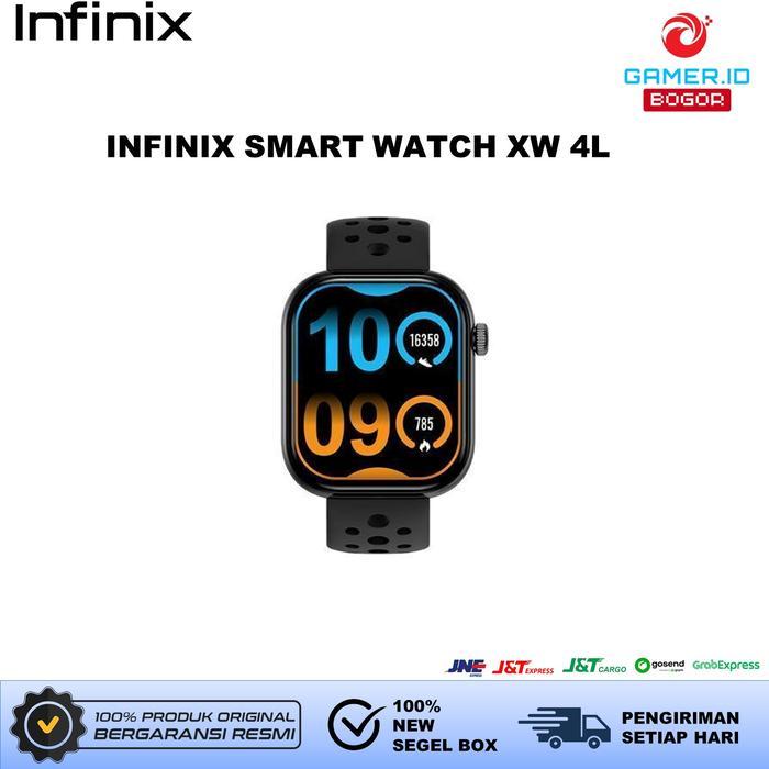 Infinix Smart Watch XW 4L - Jam Tangan Pintar dengan Layar AMOLED HD 2.04", Monitor Kesehatan, Bater